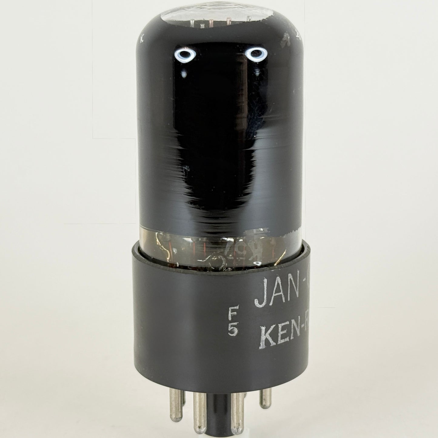 (1) Tested Ken Rad JAN CKR 6K6GT/G Tube Black Glass Code F5 6K6 GT G Tube