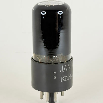 (1) Tested Ken Rad JAN CKR 6K6GT/G Tube Black Glass Code F5 6K6 GT G Tube