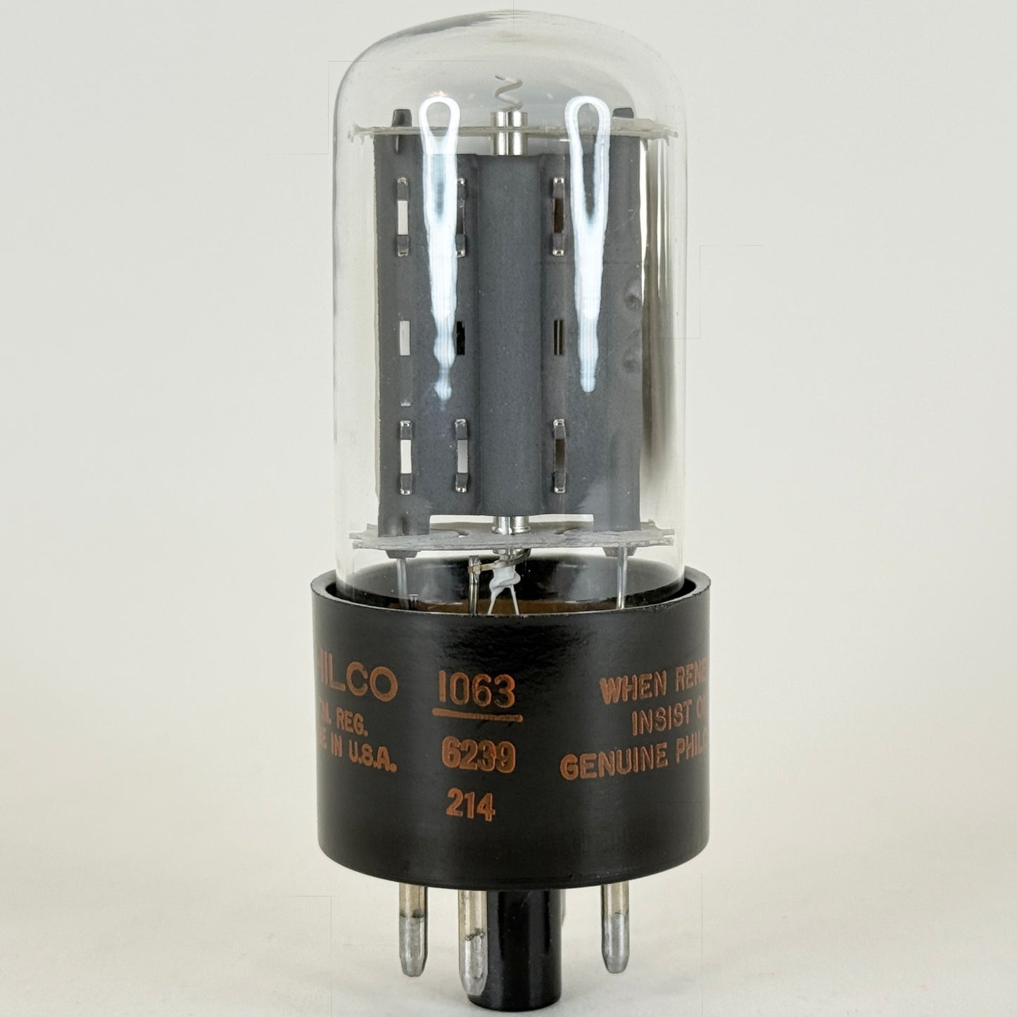 (1) Tested Philco 17AX4GTA Tube Date Code 6239 17AX4 GTA Diode Vacuum Tube