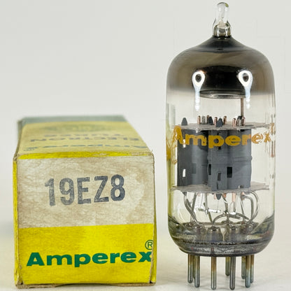 (1) Tested Amperex 19EZ8 Tube with Box Date Code 7C-13 Triple Triode Vacuum Tube