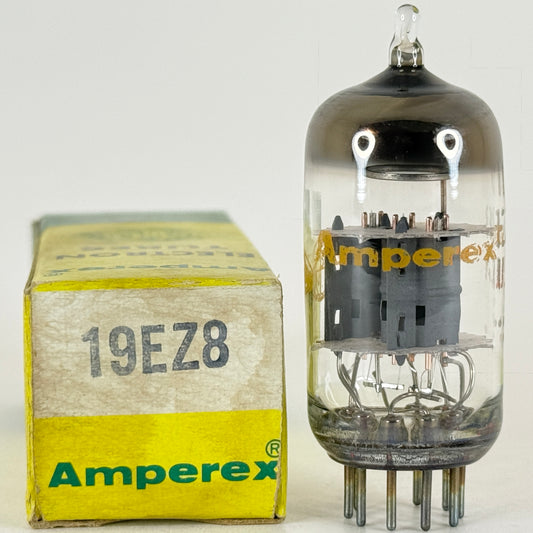 (1) Tested Amperex 19EZ8 Tube with Box Date Code 7C-13 Triple Triode Vacuum Tube