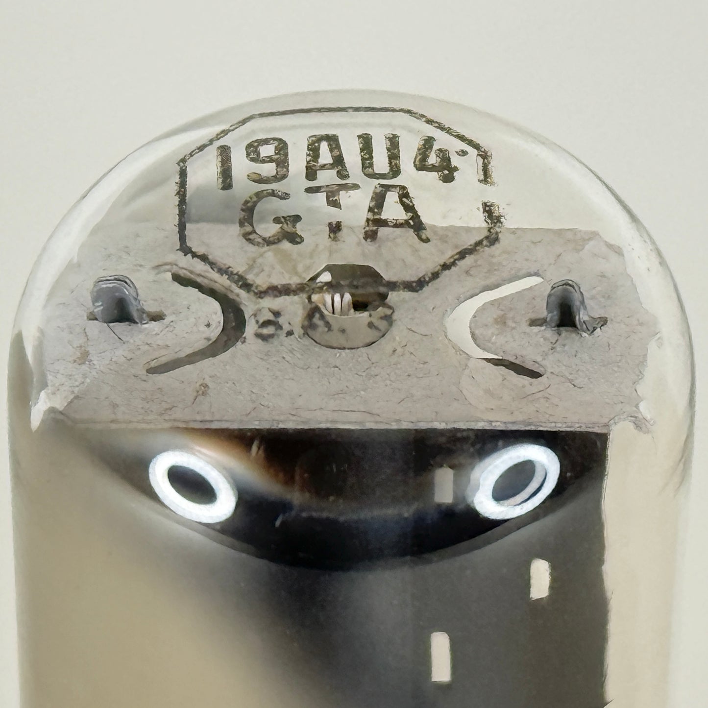 (1) Tested Tung Sol 19AU4GTA Tube Date Code NV3 19AU4 GTA Half Wave Rectifier