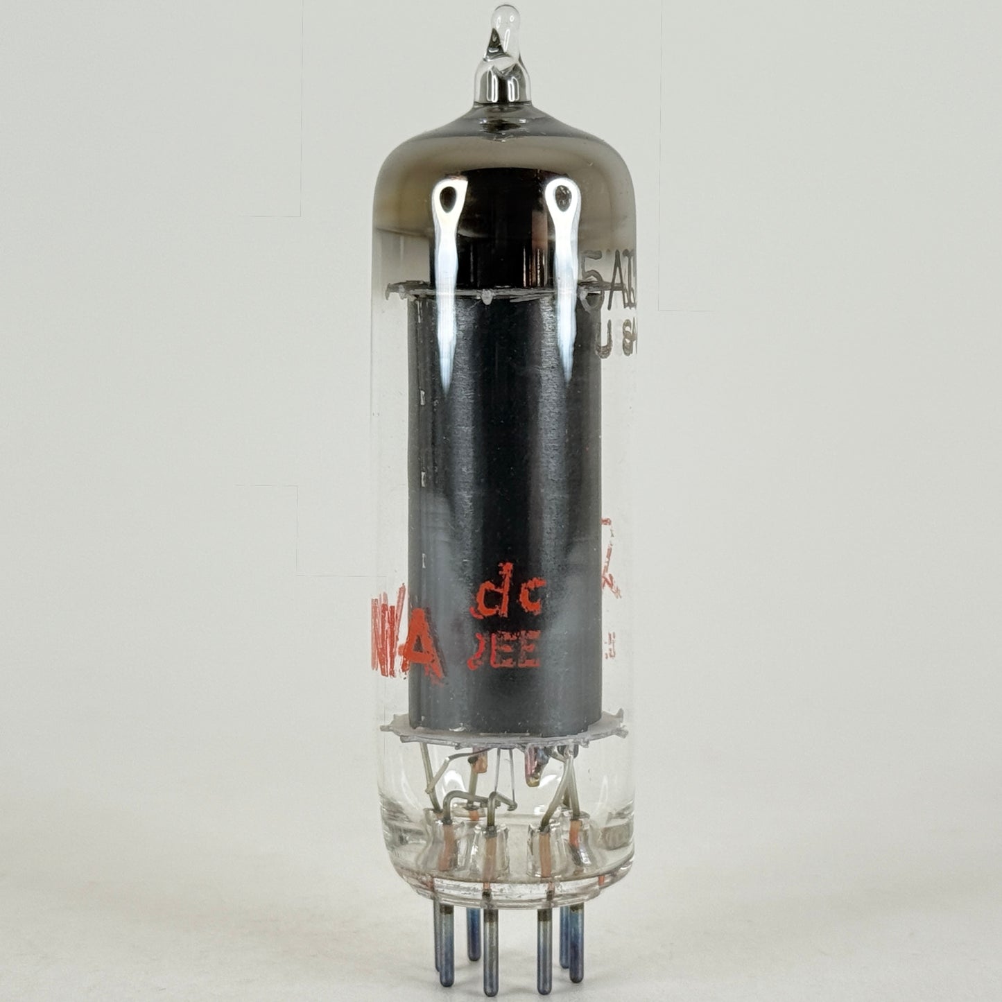 (1) Tested Sylvania 5AQ5 Tube and Box Red Letters Date Code dc JEE Power Pentode