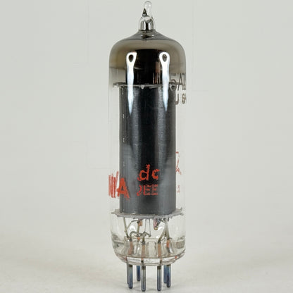 (1) Tested Sylvania 5AQ5 Tube and Box Red Letters Date Code dc JEE Power Pentode