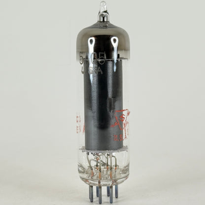 (1) Tested Sylvania 5AQ5 Tube and Box Red Letters Date Code dc JEE Power Pentode