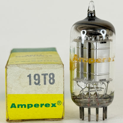 (1) Tested Amperex 19T8 Tube with Box Date Code 73-13 Triple Diode Triode Tube