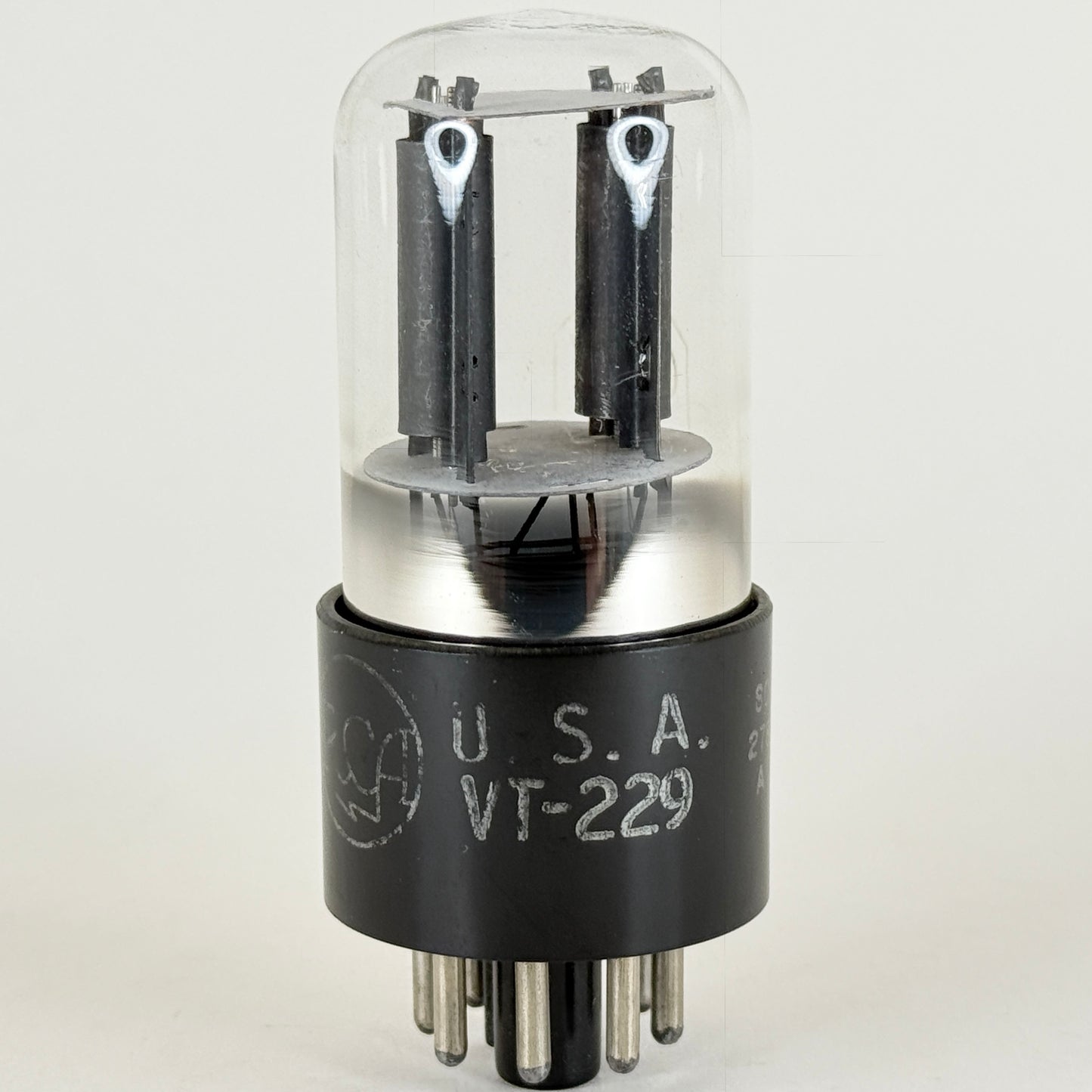 (1) Tested RCA 6SL7GT Tube USA VT-229 Black Plates Code K2E RCA Meatball Logo