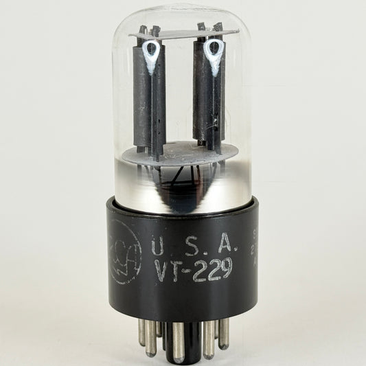(1) Tested RCA 6SL7GT Tube USA VT-229 Black Plates Code K2E RCA Meatball Logo