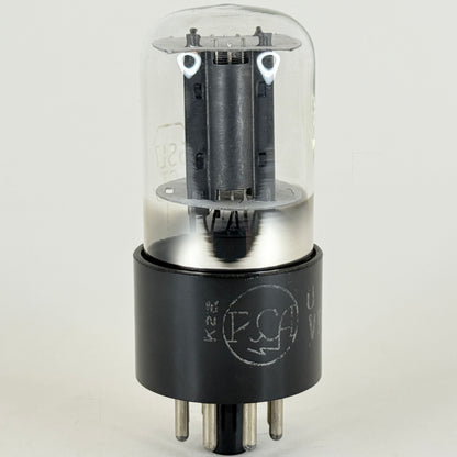 (1) Tested RCA 6SL7GT Tube USA VT-229 Black Plates Code K2E RCA Meatball Logo