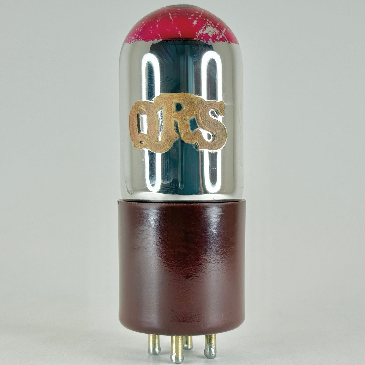 (1) Tested QRS UV 01A Tube Red Bakelite Q.R.S. Redtop Type 01A Tube Short Pins