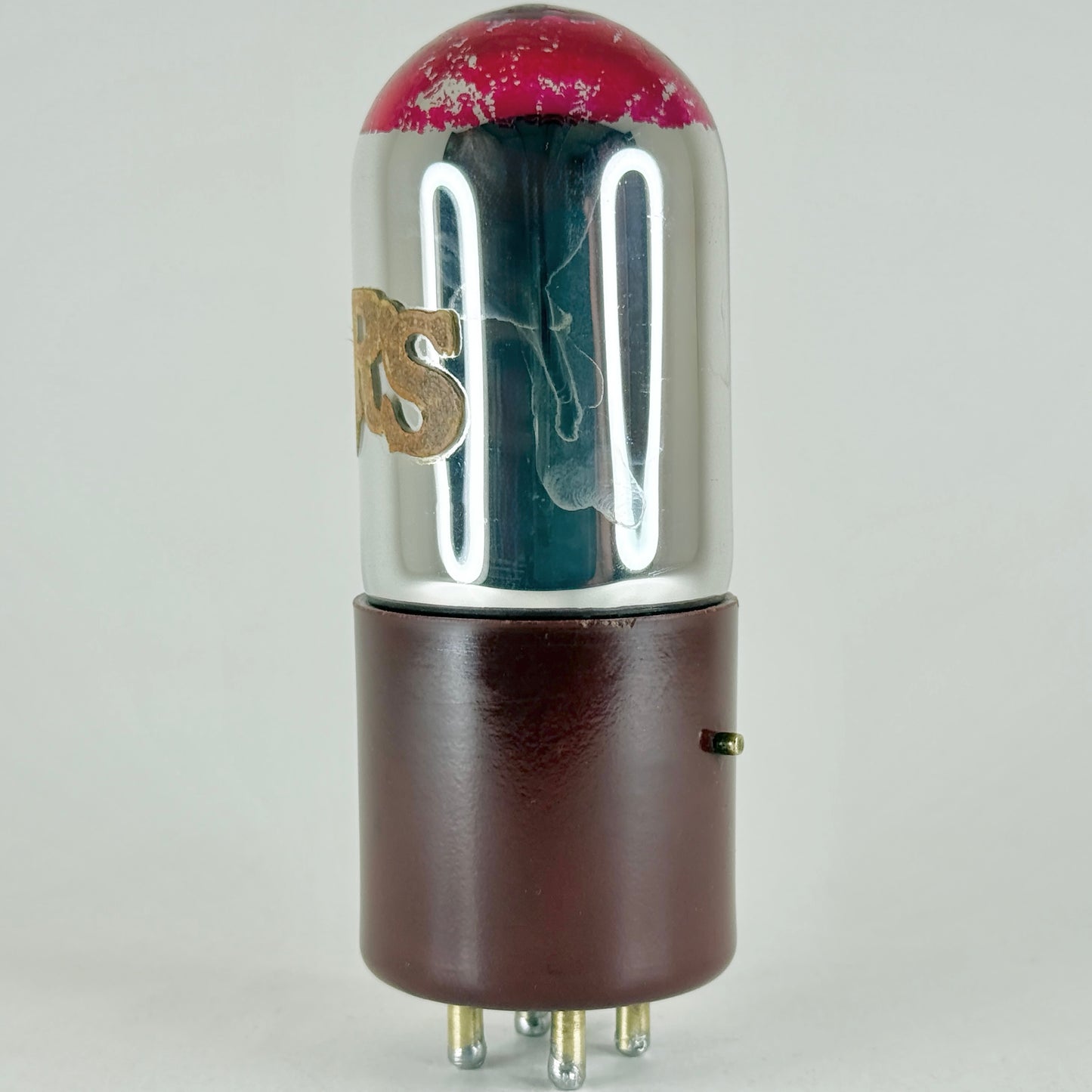 (1) Tested QRS UV 01A Tube Red Bakelite Q.R.S. Redtop Type 01A Tube Short Pins