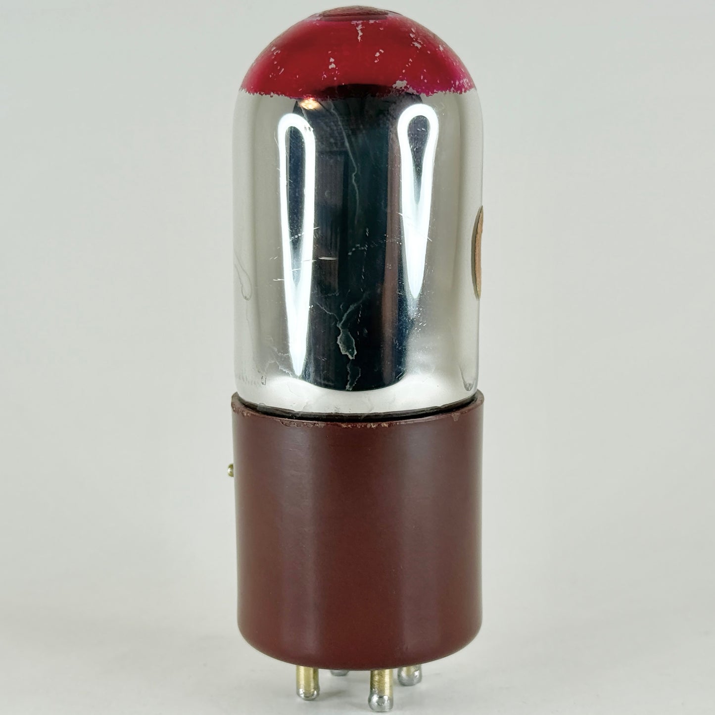 (1) Tested QRS UV 01A Tube Red Bakelite Q.R.S. Redtop Type 01A Tube Short Pins