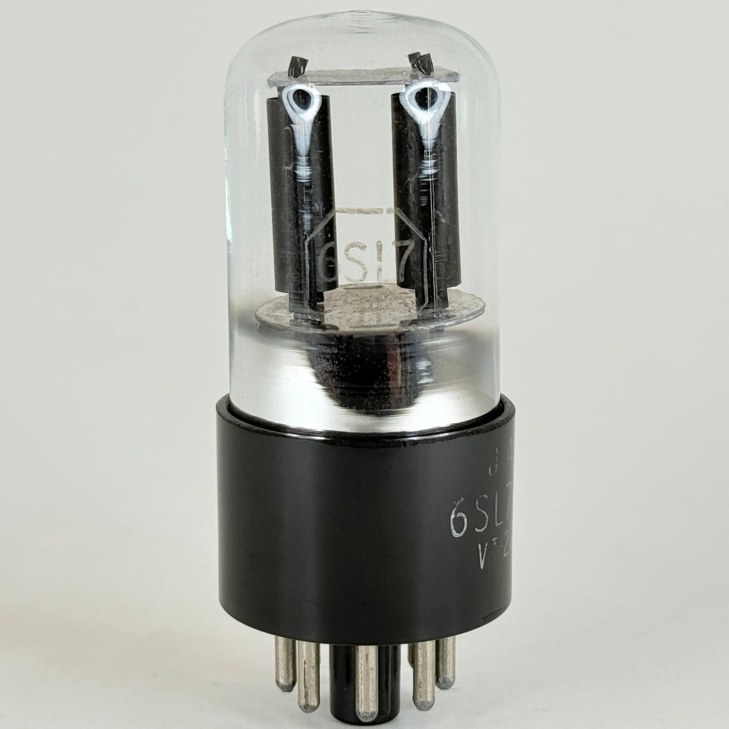 (1) Tested RCA JAN 6SL7GT Tube Mil Spec VT-229 Black Plates VIE Meatball Logo