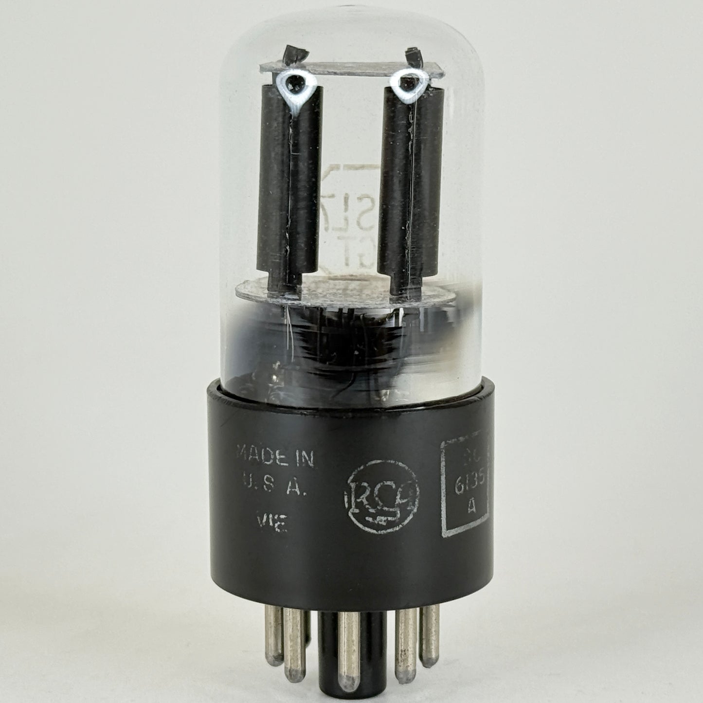 (1) Tested RCA JAN 6SL7GT Tube Mil Spec VT-229 Black Plates VIE Meatball Logo