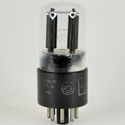 (1) Tested RCA JAN 6SL7GT Tube Mil Spec VT-229 Black Plates VIE Meatball Logo
