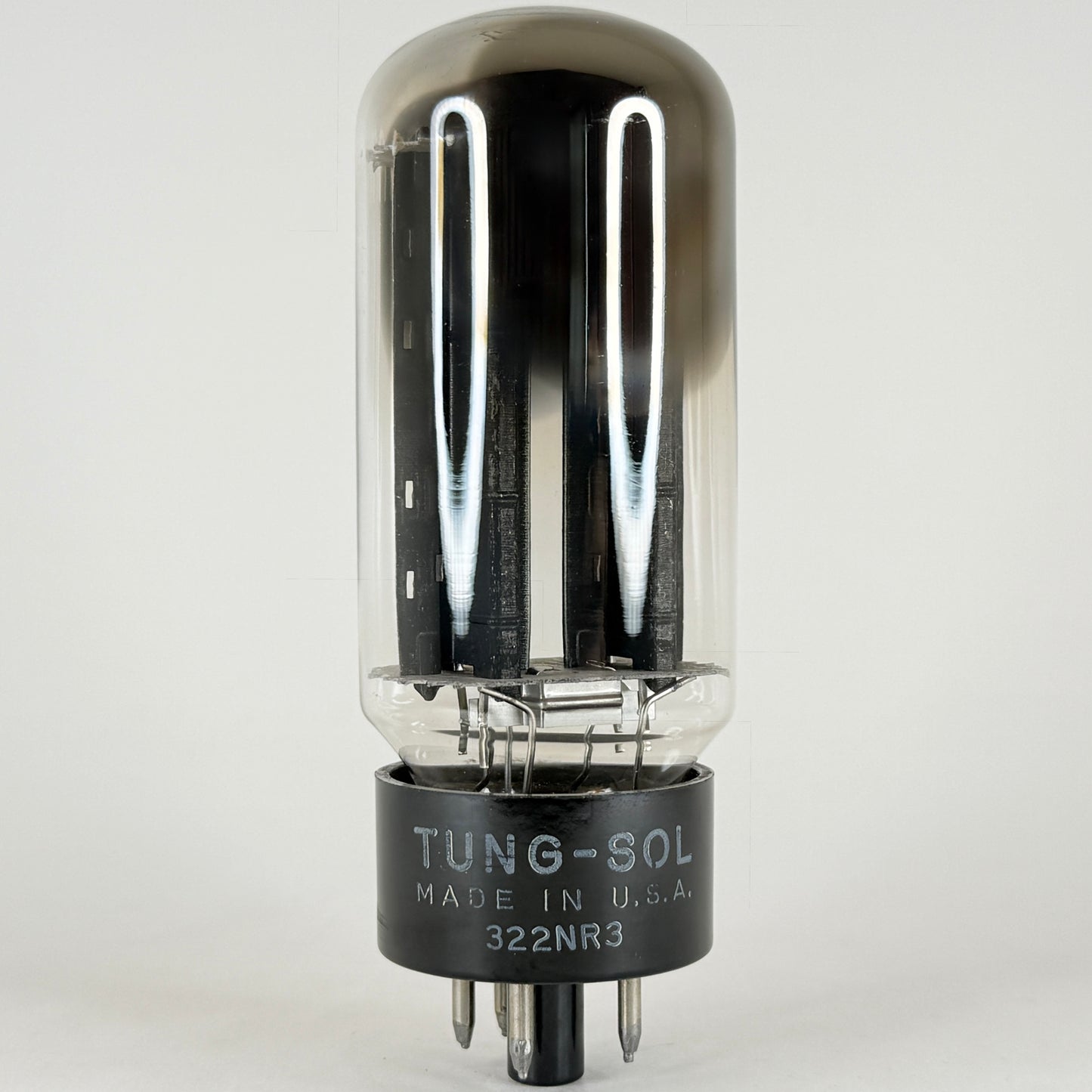 (1) Tested Tung Sol 5U4GB Tube Black Ribbed Plates Dual O Getters NR3 5U4 GB