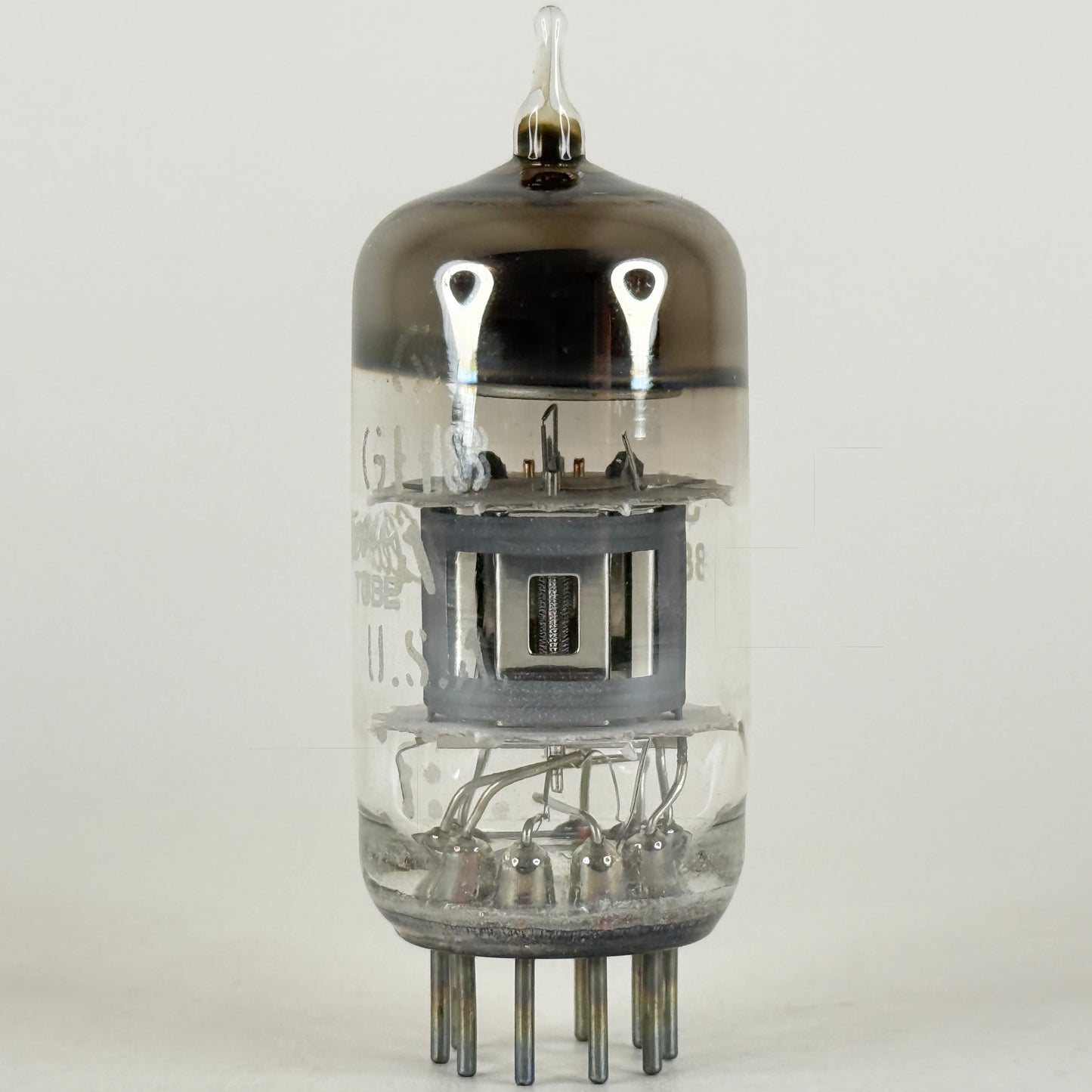 (1) Tested GE 6GH8A Tube Date Code SA Halo Getter Triode Cutoff Pentode Tube