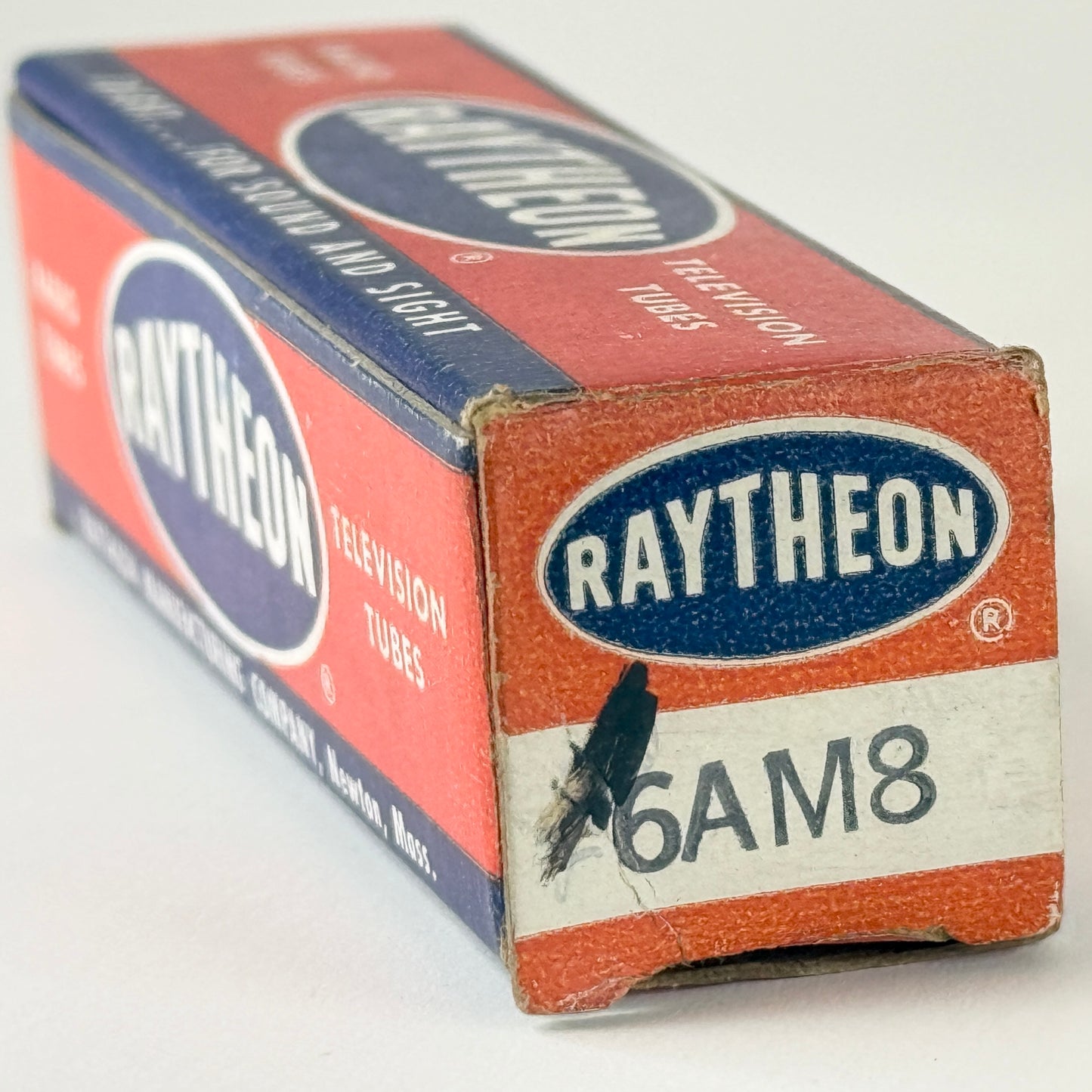 (1) Tested Raytheon 6AM8 Tube with Box Date Code 539 Diode Pentode Vacuum tube