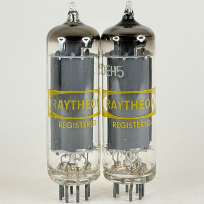 Tested Matched Pair Raytheon 50EH5 Tubes Japan Codes 702 Power Pentode Tubes