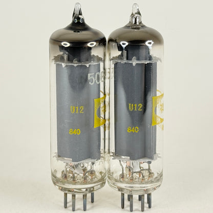 Tested Matched Pair Raytheon 50EH5 Tubes Japan Codes 702 Power Pentode Tubes