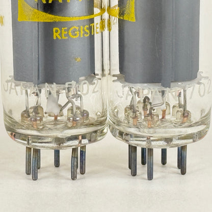 Tested Matched Pair Raytheon 50EH5 Tubes Japan Codes 702 Power Pentode Tubes