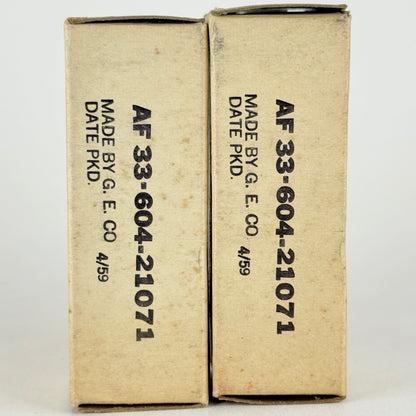 Tested Matched Pair 1959 GE JG 6BN6 Tubes and Boxes Codes 59-26 Mil Spec Tubes