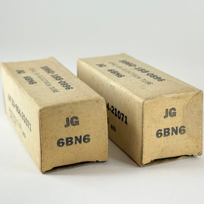 Tested Matched Pair 1959 GE JG 6BN6 Tubes and Boxes Codes 59-26 Mil Spec Tubes