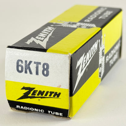 (1) Tested Zenith 6KT8 Tube and Box Red Letters Code 74-22 GE EIA Triode Pentode