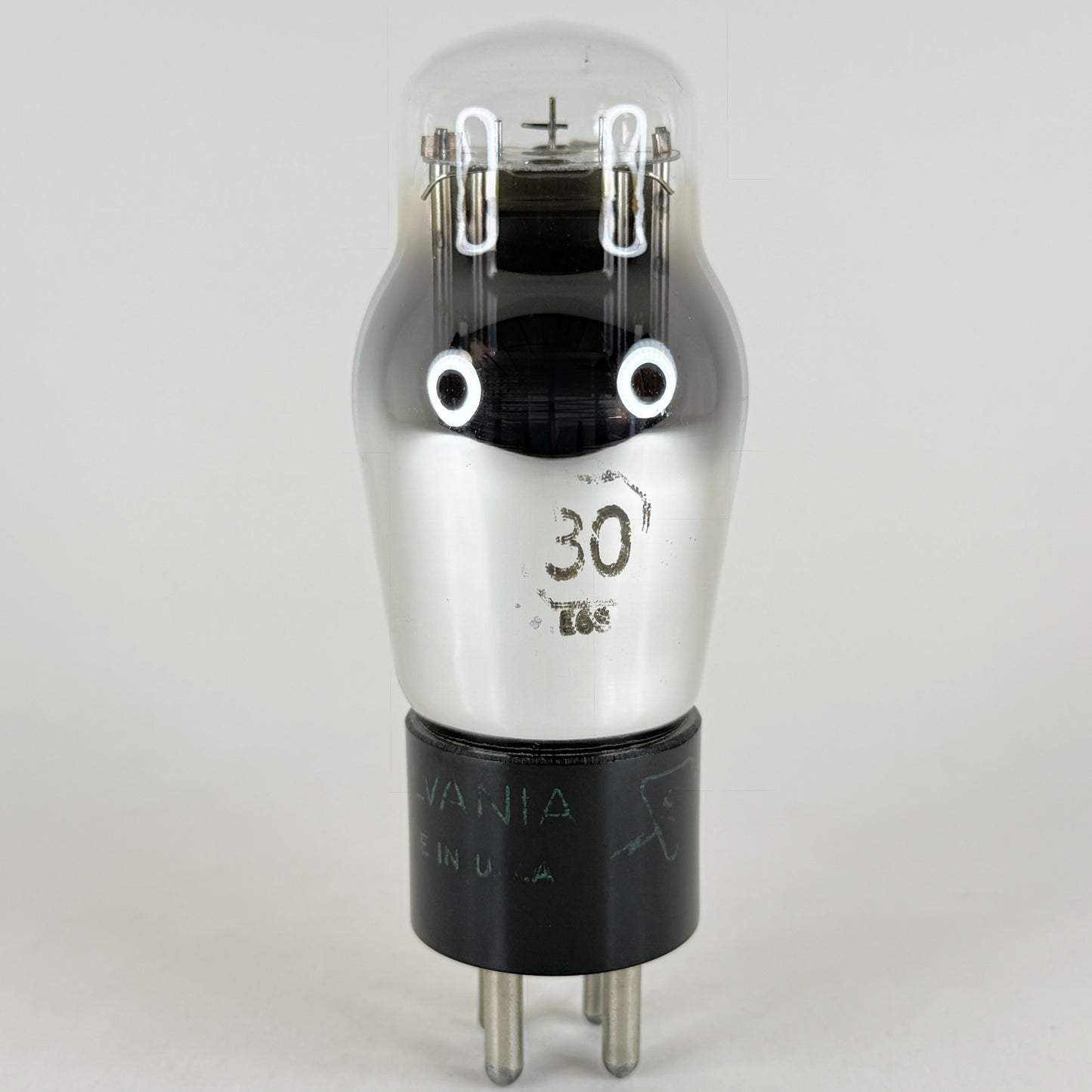 (1) Tested 1956 Sylvania Type 30 Tube Code 6-39 Triode Amplifier Vacuum Tube