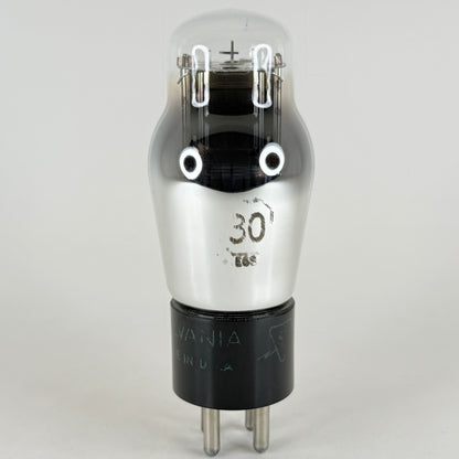 (1) Tested 1956 Sylvania Type 30 Tube Code 6-39 Triode Amplifier Vacuum Tube