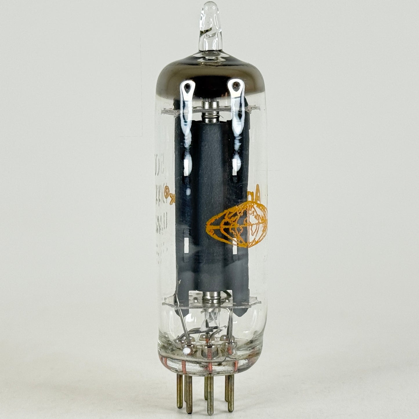 (1) Tested Amperex 50DC4 Tube with Box Gray Hourglass Plates Date Code 72-30