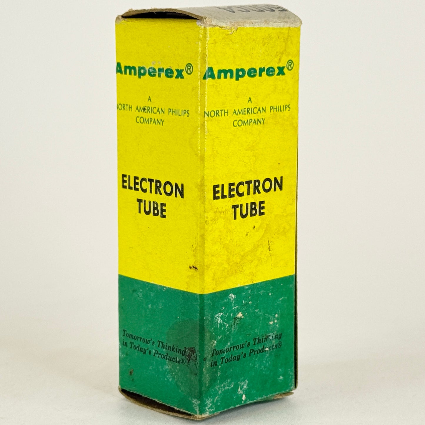 (1) Tested Amperex 50DC4 Tube with Box Gray Hourglass Plates Date Code 72-30