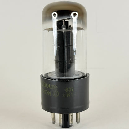 (1) Tested Westinghouse 6V6GT Tube Black Ribbed Plates Code 5R13 Beam Power Tube
