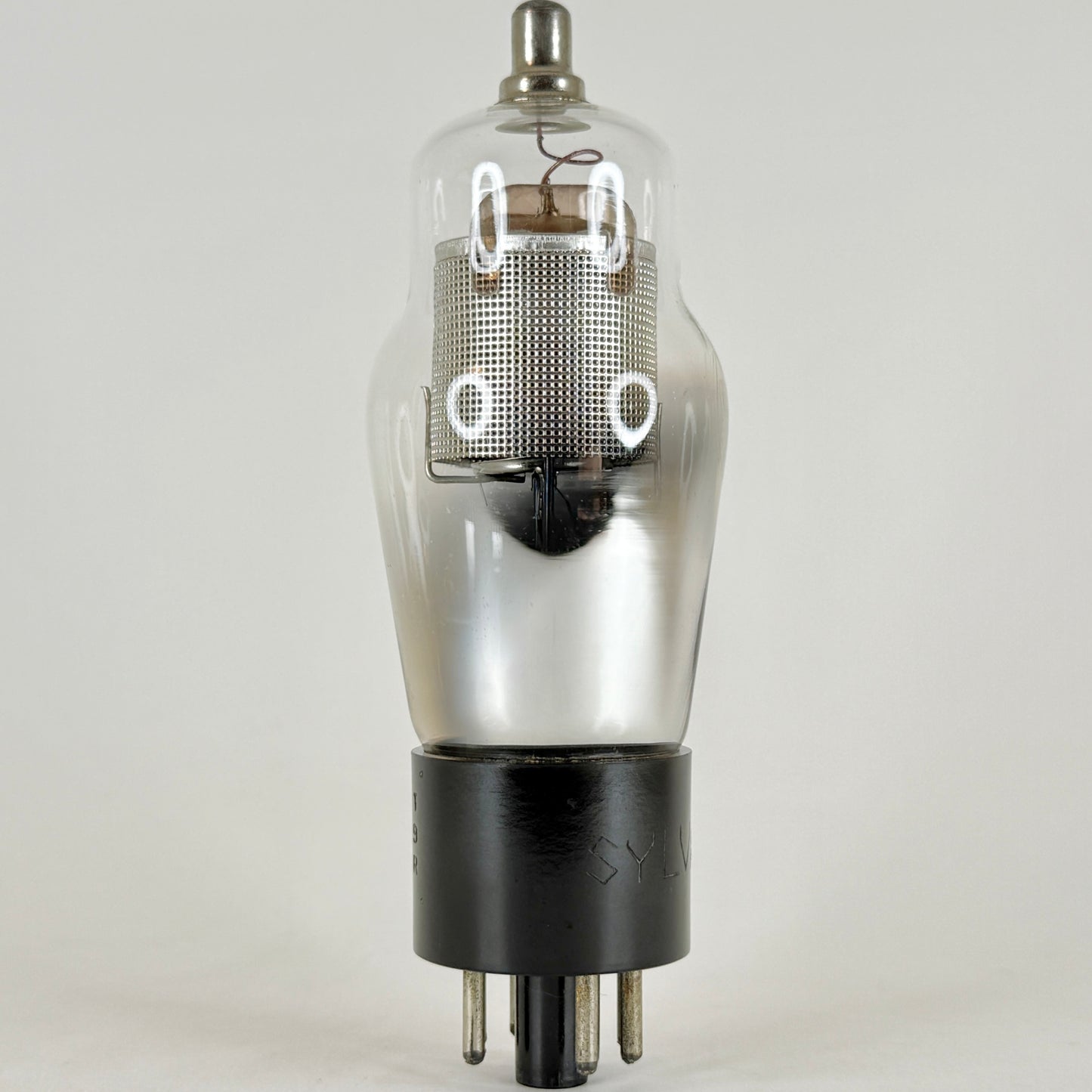(1) Tested Sylvania 6J7G Tube Engraved Base Code T9R 8BR Sharp Cutoff Pentode