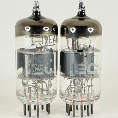 Tested Matched Pair IEC Mullard 19EA8 Tubes & Boxes Code 4D Japan Triode Pentode