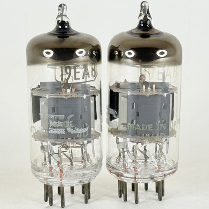 Tested Matched Pair IEC Mullard 19EA8 Tubes & Boxes Code 4D Japan Triode Pentode