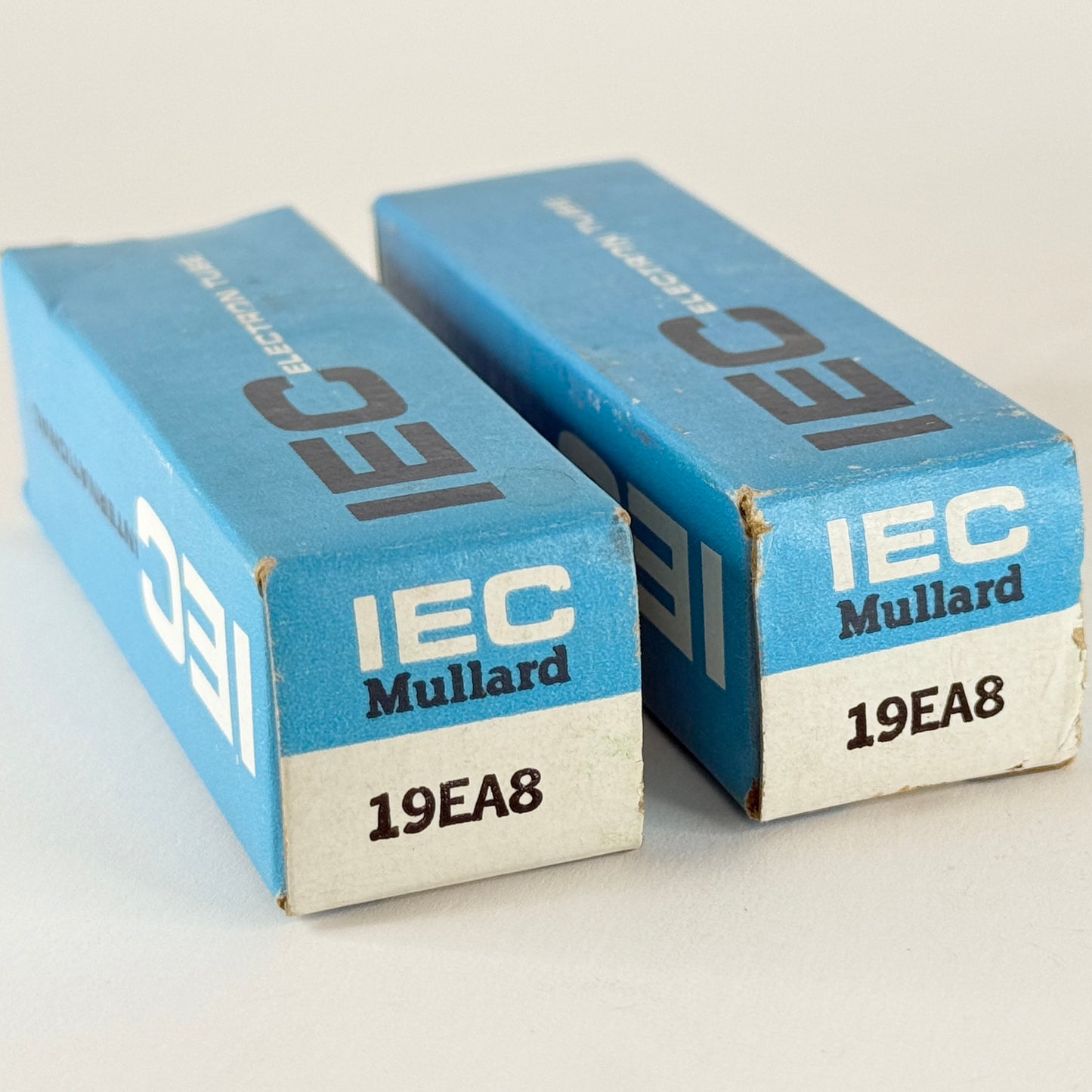 Tested Matched Pair IEC Mullard 19EA8 Tubes & Boxes Code 4D Japan Triode Pentode