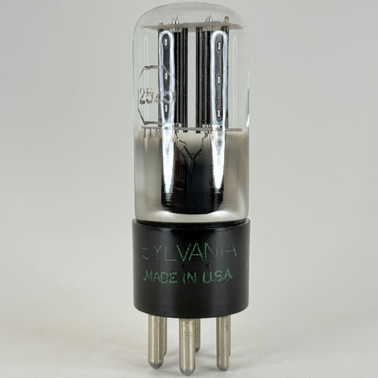 (1) Tested 1952 Sylvania 25Z5 Tube Code 2-26 Rectifier Doubler Vacuum Tube (c)