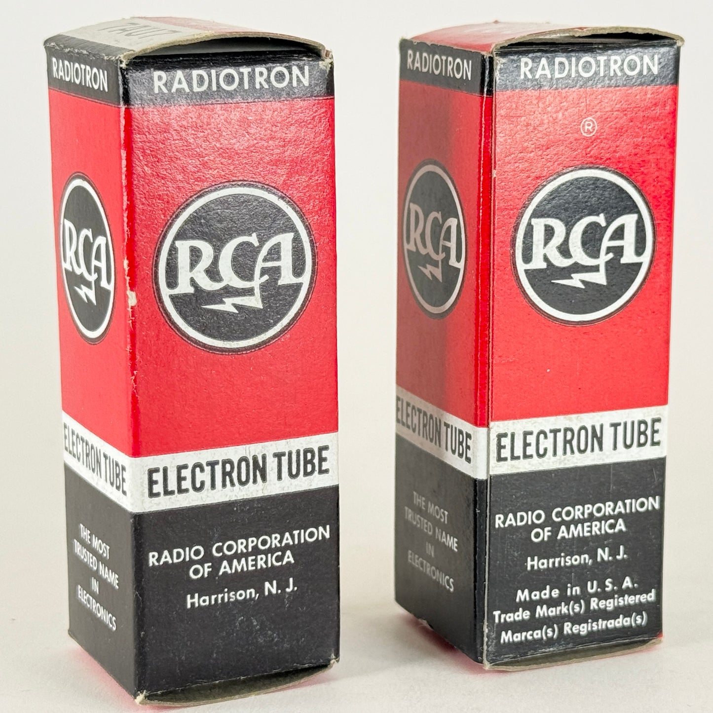 Tested Matched Pair RCA 7AU7 Tubes Date Codes AK AQ Twin Triode Vacuum Tubes
