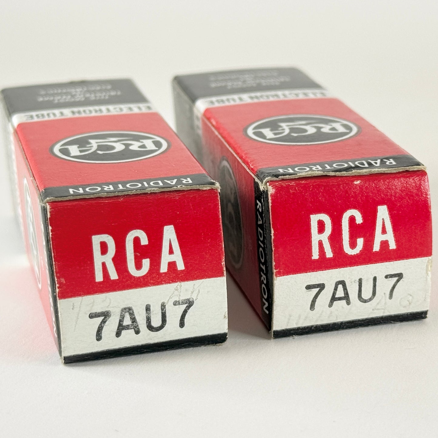 Tested Matched Pair RCA 7AU7 Tubes Date Codes AK AQ Twin Triode Vacuum Tubes