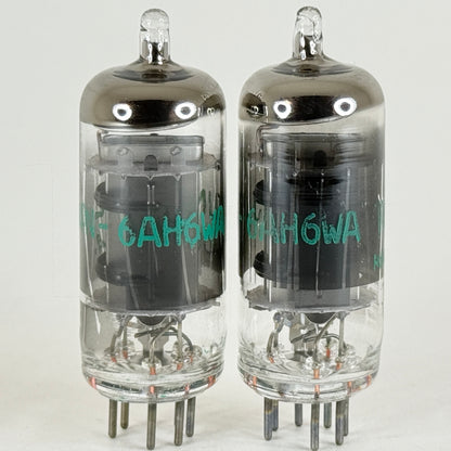 Tested Matched Pair 1966 Tung Sol JAN 6AH6WA Tubes Codes 6635 6AH6 WA Pentodes