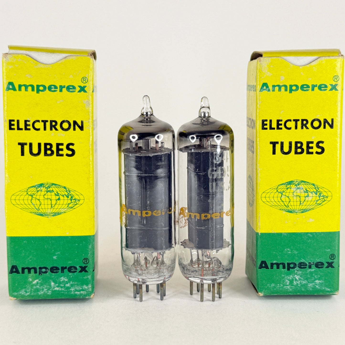 Tested Matched Pair Amperex 34GD5 Tubes & Boxes Codes 70-26 Power Output Pentode