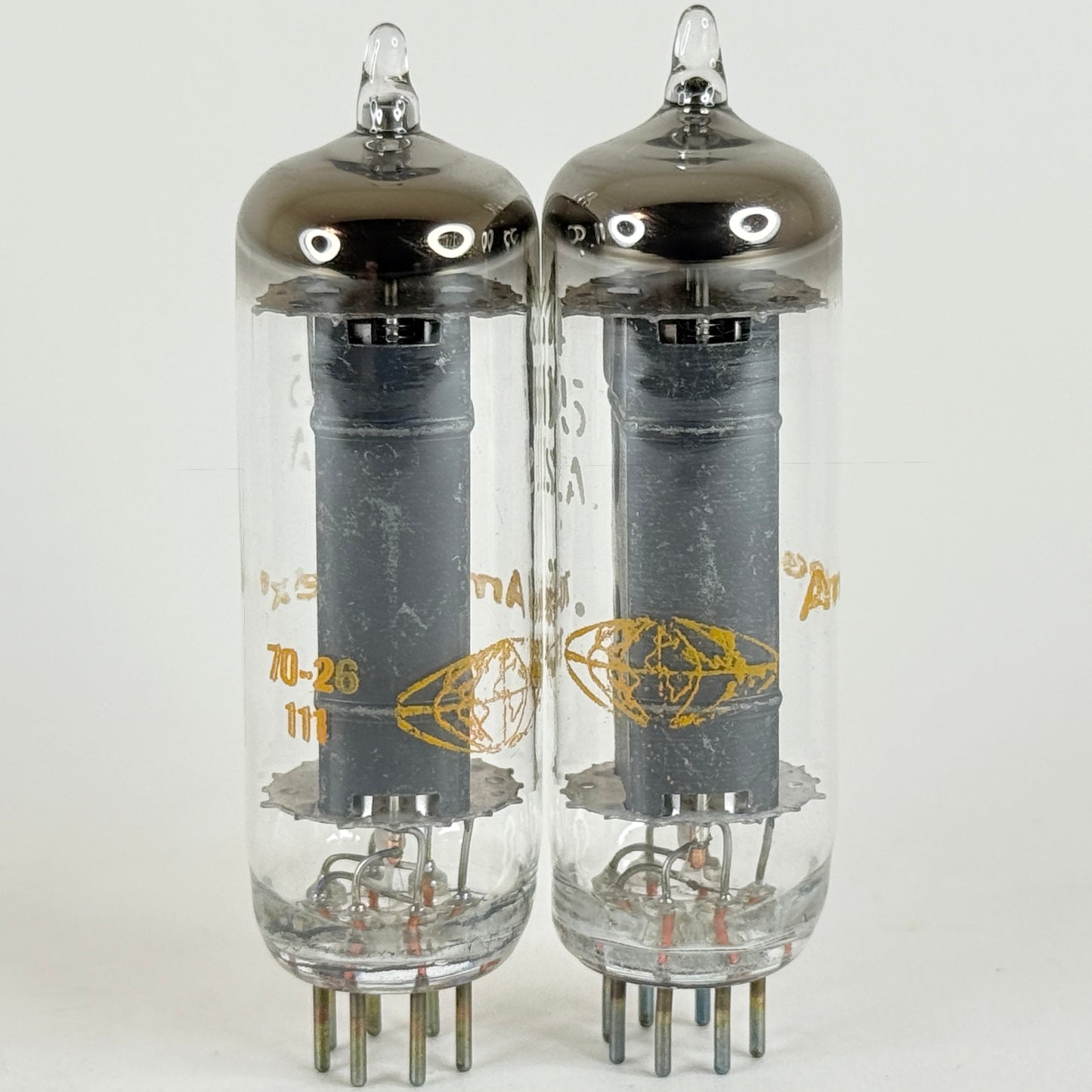 Tested Matched Pair Amperex 34GD5 Tubes & Boxes Codes 70-26 Power Output Pentode