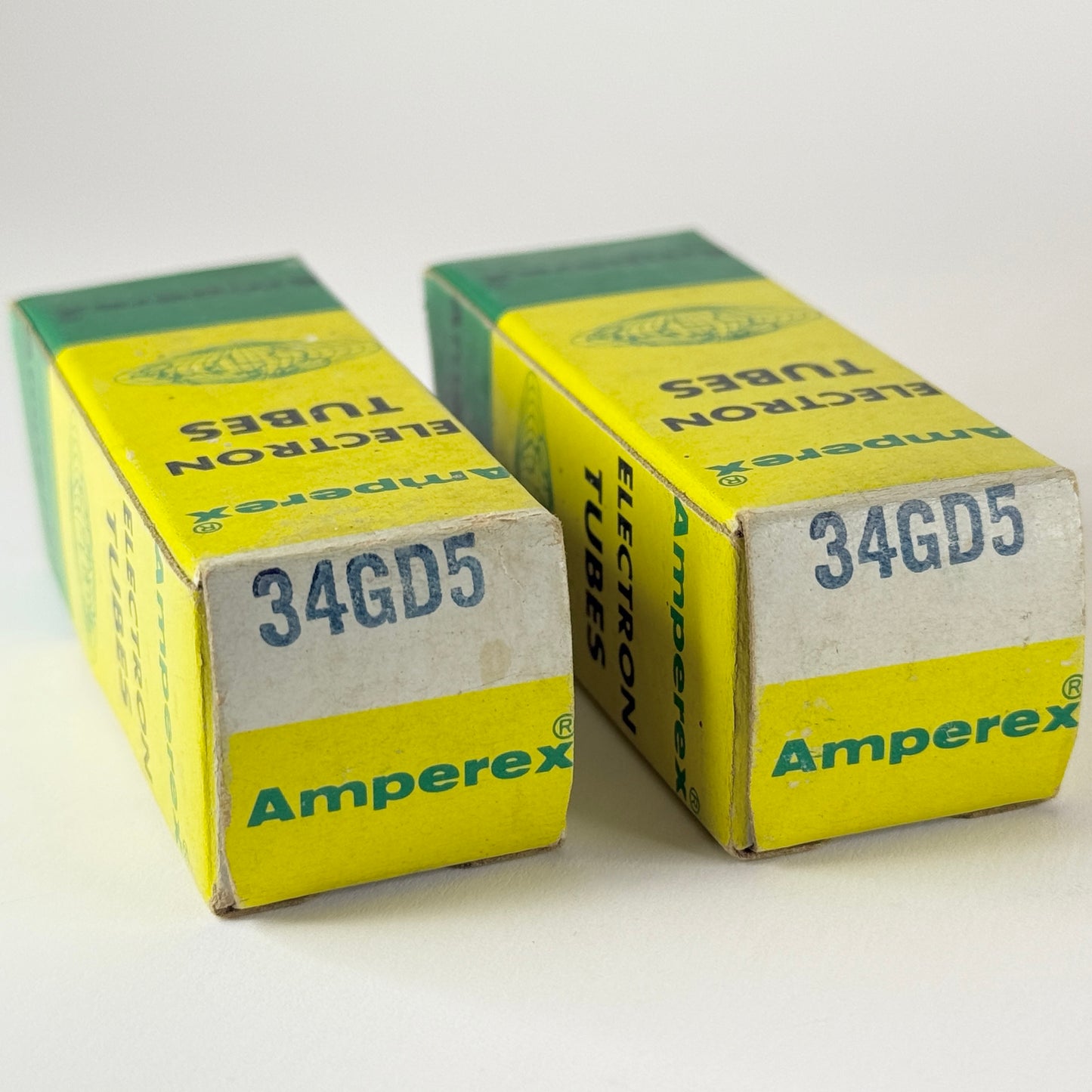 Tested Matched Pair Amperex 34GD5 Tubes & Boxes Codes 70-26 Power Output Pentode