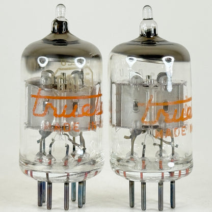 Tested Matched Pair Truetone 6AL5 Tubes with Boxes Twin Diode Vacuum Tubes