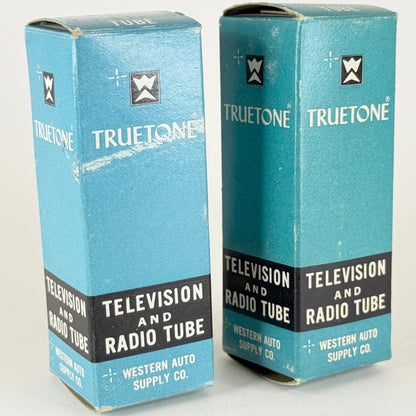 Tested Matched Pair Truetone 6AL5 Tubes with Boxes Twin Diode Vacuum Tubes