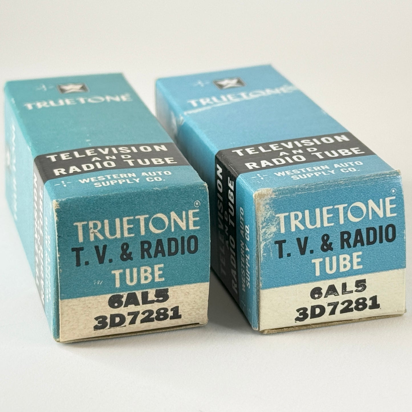 Tested Matched Pair Truetone 6AL5 Tubes with Boxes Twin Diode Vacuum Tubes