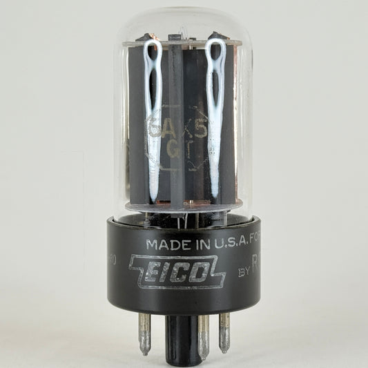 (1) Tested Eico by RCA 6AX5GT Tube Code 60-30 6AX5 GT Full Wave Rectifier Tube