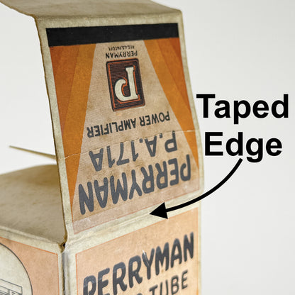 (1) Tested 1929 Perryman PA 171A Tube Type 71A Tube Original Box Engraved Globe