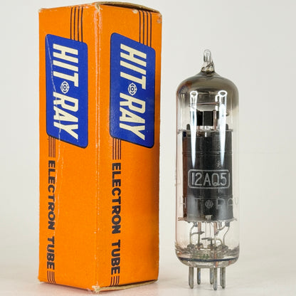 (1) Tested Hit Ray (Hitachi) 12AQ5 Tube with Box Made in Japan Date Code 1-9 (a)